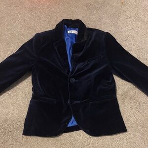 H&M Midnight Blue Velvet Jacket